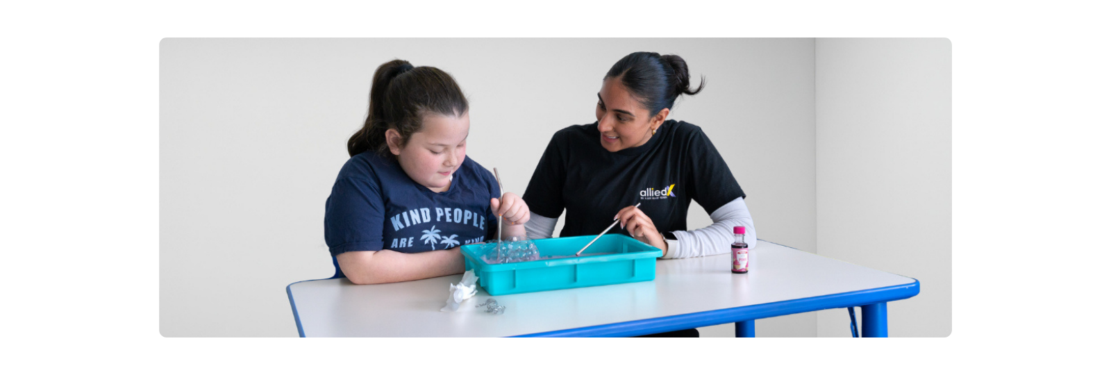 therapist with a client